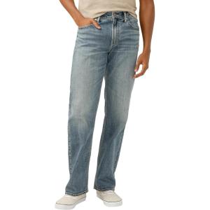 Silver Jeans Co. Men’s Zac Relaxed Fit Straight Leg Jean – Legacy(Med Indigo Wash)