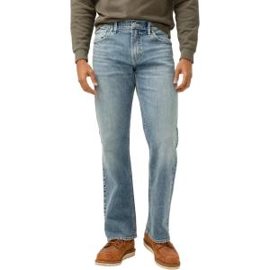 Silver Jeans Co. Men’s Zac Relaxed Fit Straight Leg Jean – Legacy(Med Wash)