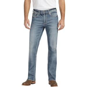 Silver Jeans Co. Men’s Zac Relaxed Fit Straight Leg Jean – Legacy(Med Wash Ekc286)