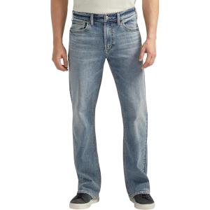 Silver Jeans Co. Men’s Zac Relaxed Fit Straight Leg Jean – Legacy(Med Wash Fcs281)