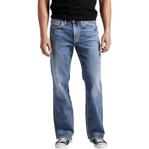 Silver Jeans Co. Men’s Zac Relaxed Fit Straight Leg Jean – Legacy(Med Wash Scv218)