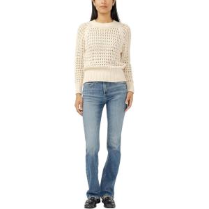 Silver Jeans Co. Women’s Avery High Rise Curvy Fit Slim Bootcut Jeans(Bridge)