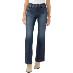 Silver Jeans Co. Womens Avery High Rise Curvy Fit Trouser Jeans(Luxe Stretch Indigo)
