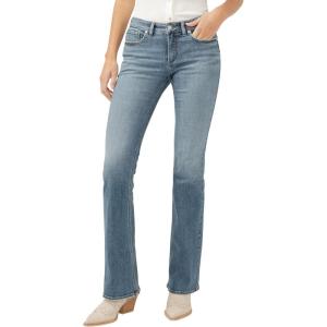 Silver Jeans Co. Womens Be Low Low Rise Flare Jeans(Indigo)