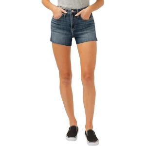 Silver Jeans Co. Womens Beau High Rise Short(Luxe Stretch Dark Indigo)