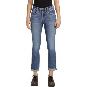 Silver Jeans Co. Womens Beau High Rise Slim Leg Jeans(Med Wash Soc339)