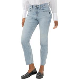 Silver Jeans Co. Womens Beau High Rise Slim Leg Jeans(Symphony)