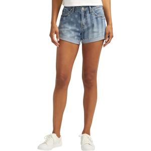 Silver Jeans Co. Womens Boyfriend Mid Rise Short(Indigo)