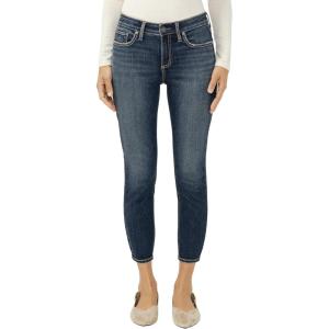 Silver Jeans Co. Women’s Elyse Mid Rise Comfort Fit Capri Jeans(Bonnie)