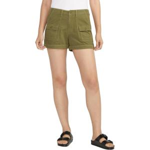 Silver Jeans Co. Women’s High Rise Cargo Shorts-Legacy(Green)