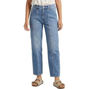 Silver Jeans Co. Womens High Rise Straight Leg Carpenter Jeans(Med Wash Rcs224)