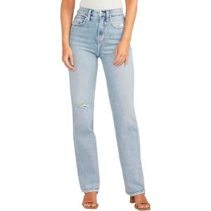 Silver Jeans Co. Womens Highly Desirable High Rise Straight Leg Jeans(Med Wash Rcs270)