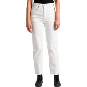 Silver Jeans Co. Women’s Highly Desirable High Rise Straight Leg Pants-Legacy(White)