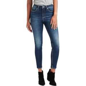 Silver Jeans Co. Women’s Infinite Fit High Rise Skinny Leg Jeans(Indigo Inf301)