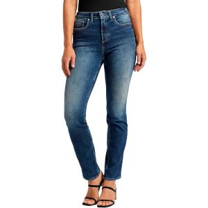 Silver Jeans Co. Womens Infinite Fit High Rise Straight Leg Jeans – Legacy(Med Wash Inf339)