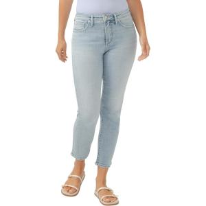 Silver Jeans Co. Womens Isbister High Rise Straight Leg Jeans(Luxe Stretch Indigo)