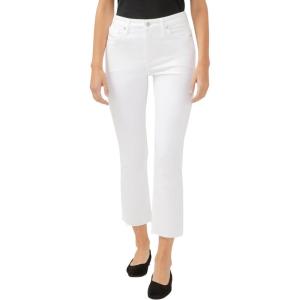 Silver Jeans Co. Womens Isbister High Rise Straight Leg Jeans(Luxe Stretch White)