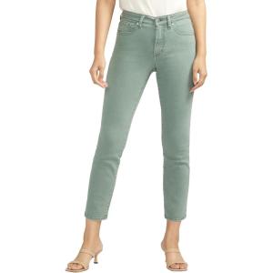 Silver Jeans Co. Womens Isbister High Rise Straight Leg Jeans(Sage)