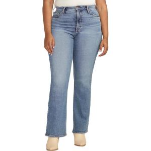 Silver Jeans Co. Womens Plus Size 90s Vintage High Rise Bootcut Jeans – Legacy(Med Wash Soc293)