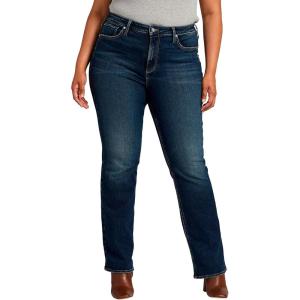 Silver Jeans Co. Women’s Plus Size Infinite Fit High Rise Bootcut Jeans-Legacy(Med Wash Inf353)