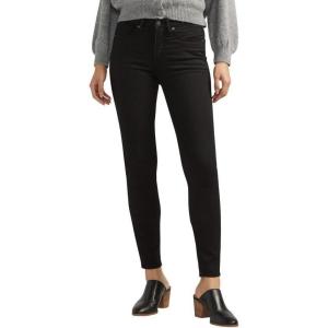 Silver Jeans Co. Womens Plus Size Isbister High Rise Skinny Leg Jeans(Luxe Stretch Black)