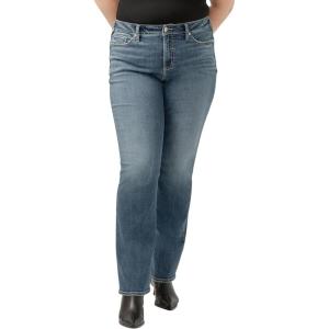 Silver Jeans Co. Women’s Plus Size Suki Mid Rise Slim Bootcut Jeans(Med Wash Ecf340)