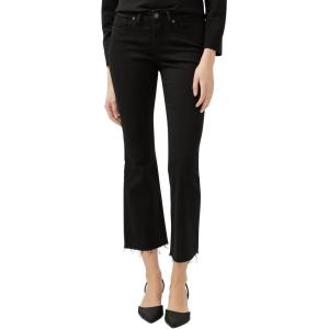 Silver Jeans Co. Women’s Suki Mid Rise Curvy Fit Flare Leg Jeans(Luxe Stretch Black)