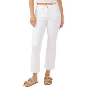 Silver Jeans Co. Women’s Suki Mid Rise Curvy Fit Flare Leg Jeans(Luxe Stretch White)