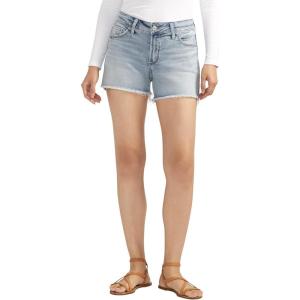 Silver Jeans Co. Womens Suki Mid Rise Curvy Fit Short(Indigo)