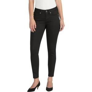 Silver Jeans Co. Women’s Suki Mid Rise Curvy Fit Skinny Jeans(Dark Wash Frb548)