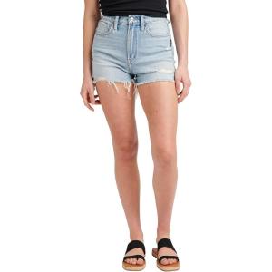 Silver Jeans Co. Womens Women’s Highly Desirable High Rise Short(Light Wash Rcs106)