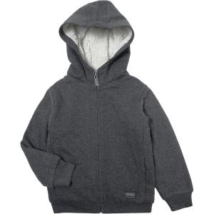 Silver Jeans Co. boys Boys Zip Up Hoodie Plush Lining(Black)