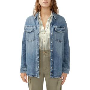 Silver Jeans Co. womens Denim Shacket(Blue)