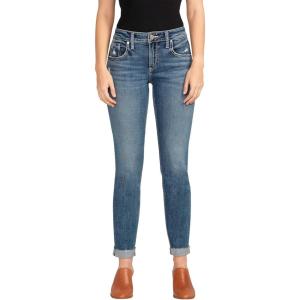 Silver Jeans-Womens Sam Relaxed Boyfriend Fit Jean(Med Wash Ecf378)