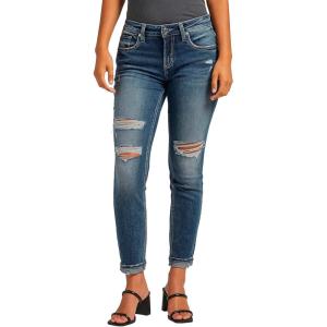 Silver Jeans-Womens Sam Relaxed Boyfriend Fit Jean(Med Washs Epx383)