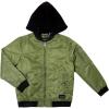 image:imageSilver Jeans Co Boys Hooded Bomber JacketOlive