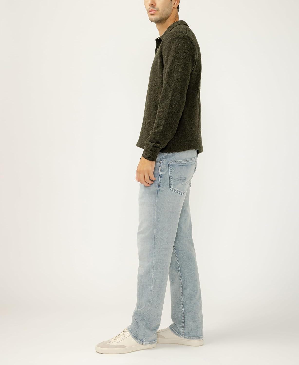 image:imageSilver Jeans Co Mens Grayson Classic Fit Straight Leg JeansLight Wash Ewk112