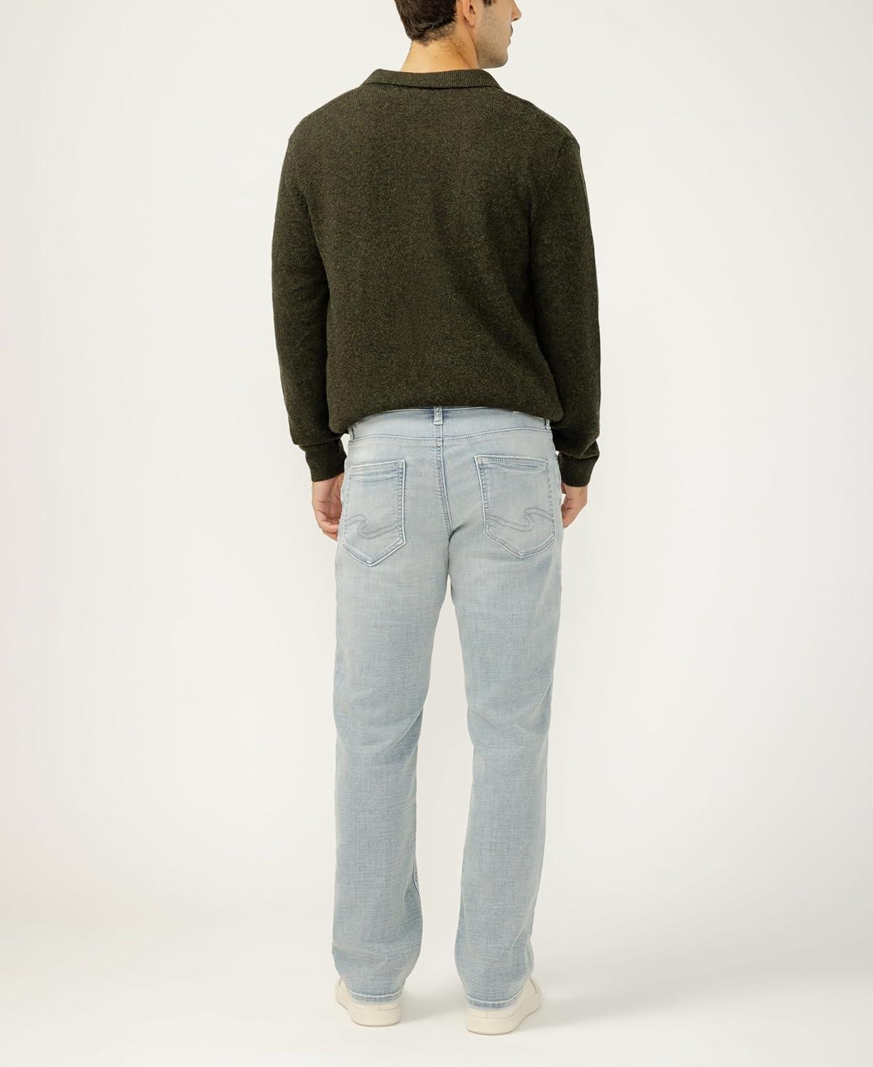 image:imageSilver Jeans Co Mens Grayson Classic Fit Straight Leg JeansLight Wash Ewk112