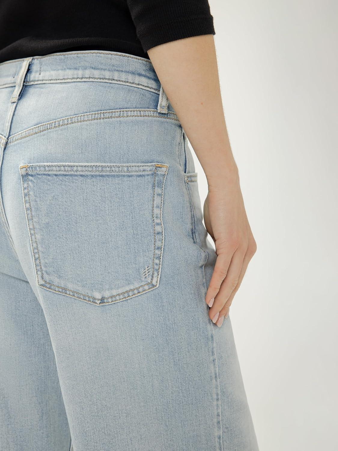 image:imageSilver Jeans Co Womens Be Easy Wide Leg Crop JeansMalaga