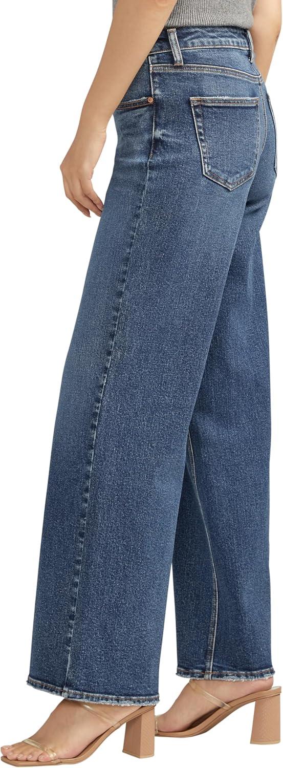 image:imageSilver Jeans Co Womens Suki Mid Rise Curvy Fit Wide Leg JeansBlue