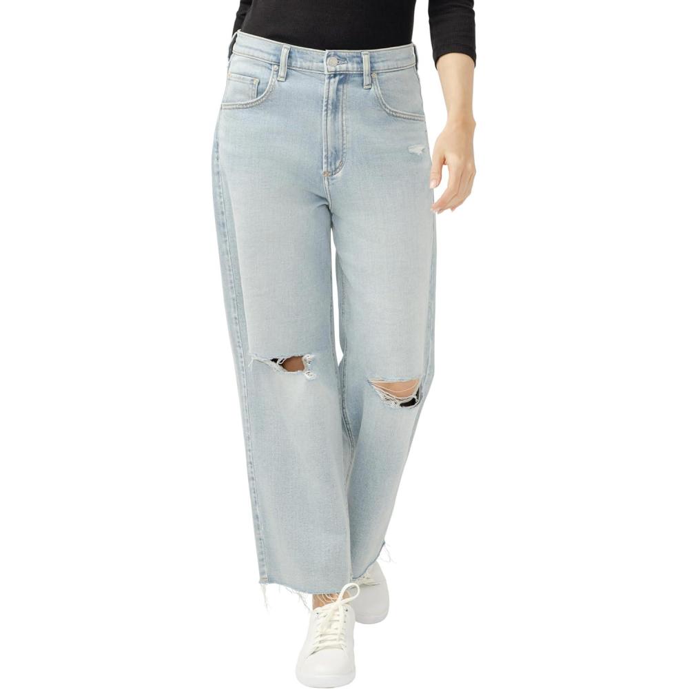 image:imageSilver Jeans Co Womens Be Easy Wide Leg Crop JeansMalaga
