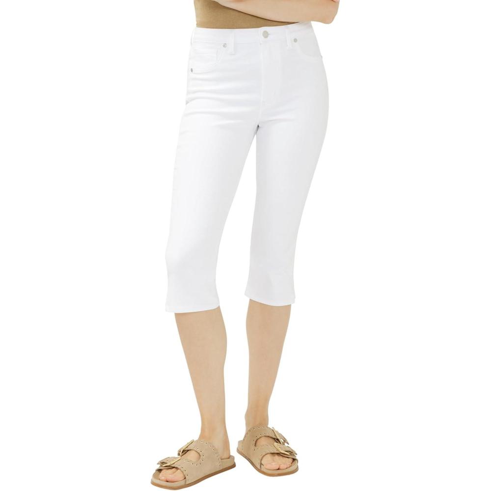 image:imageSilver Jeans Co Womens Isbister High Rise Capri JeansWhite