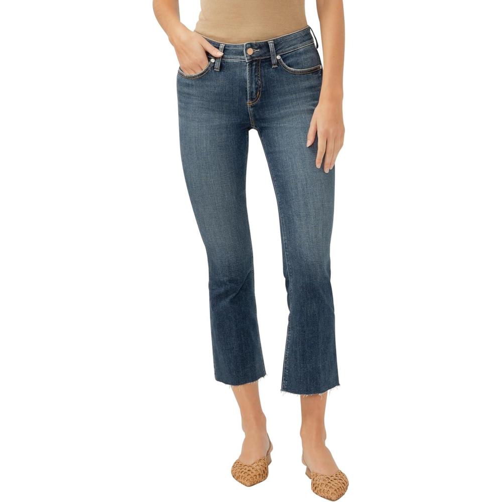image:imageSilver Jeans Co Womens Suki Mid Rise Curvy Fit Wide Leg JeansDark Wash