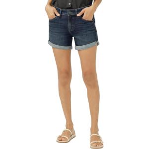 Silver Jeans Co. Womens Boyfriend Mid Rise Short(Dark Wash Cvs495)