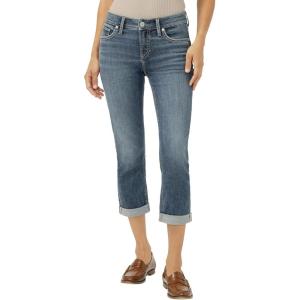 Silver Jeans Co. Women’s Elyse Mid Rise Comfort Fit Capri Jeans(Beverly)