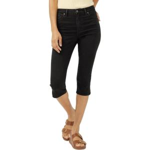 Silver Jeans Co. Womens Isbister High Rise Capri Jeans(Black)