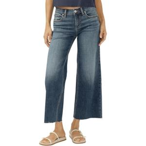 Silver Jeans Co. Women’s, Suki Mid Rise Curvy Fit Wide Leg Jeans(Mix Tape)