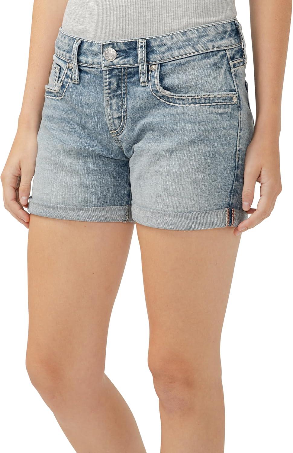 image:imageSilver Jeans Co Womens Britt Low Rise Curvy Fit ShortIndigo