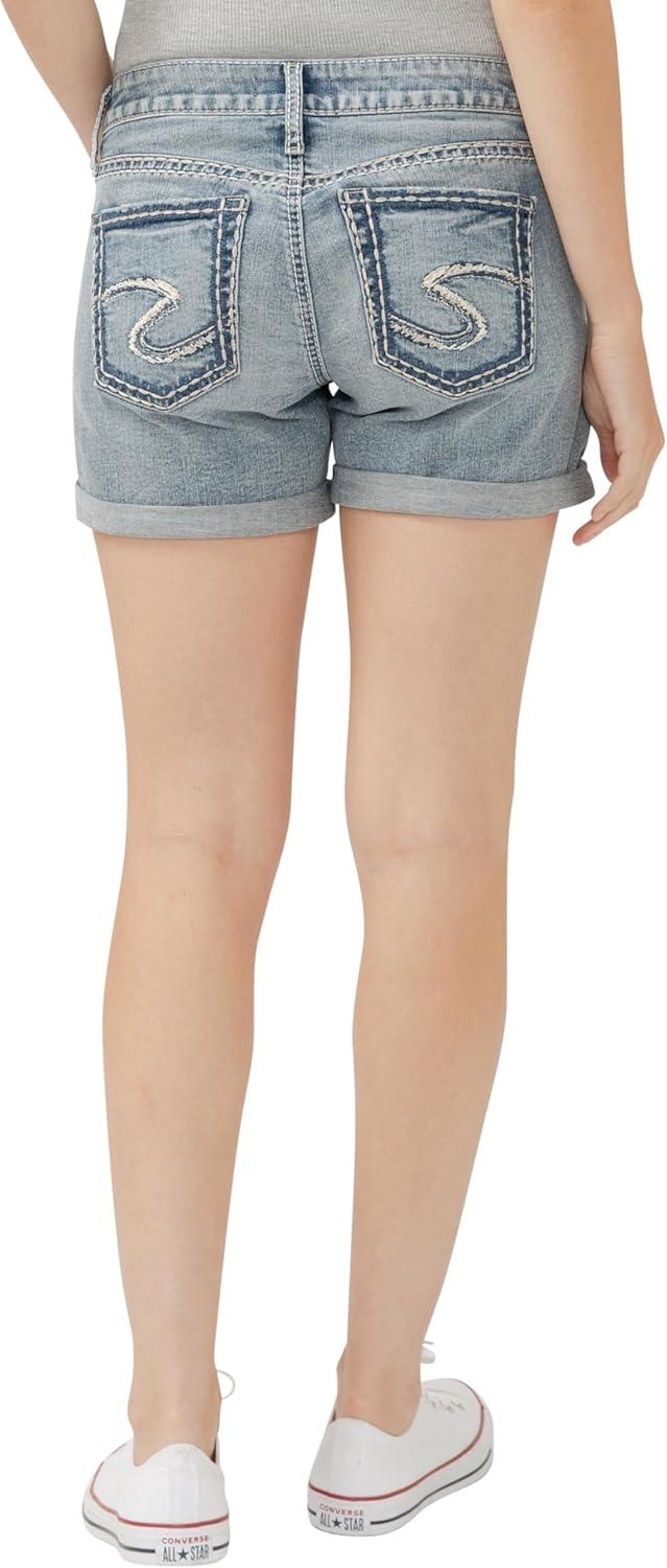 image:imageSilver Jeans Co Womens Britt Low Rise Curvy Fit ShortIndigo