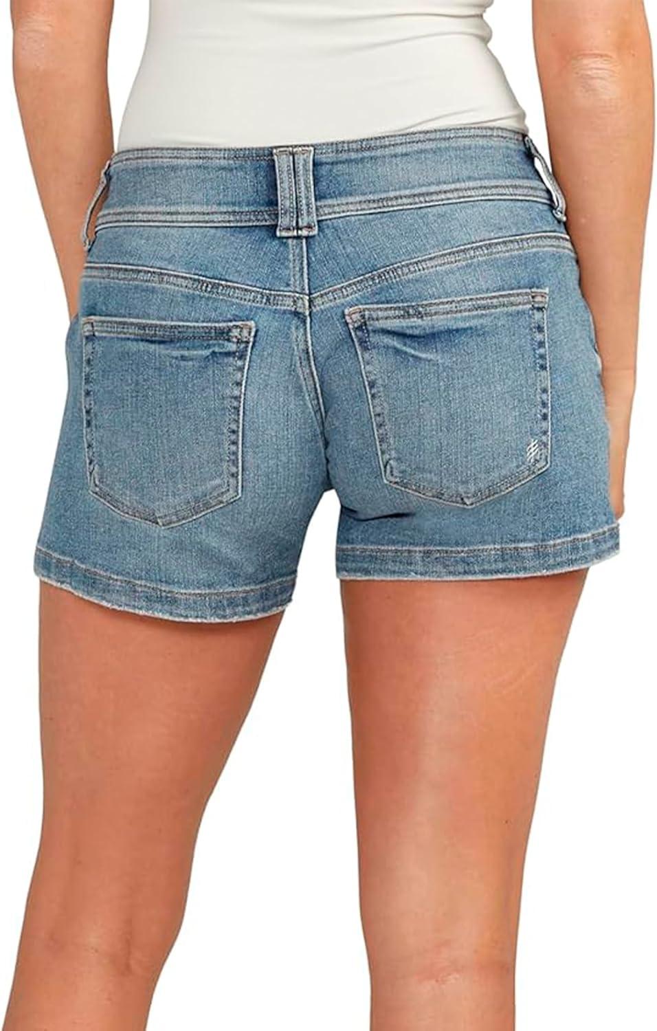 image:imageSilver Jeans Co Womens Britt Low Rise Curvy Fit ShortMed Wash Eae269